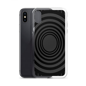 Gray Black Whirlpool iPhone Case