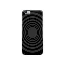 Load image into Gallery viewer, Gray Black Whirlpool iPhone Case