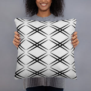 Black Quadrant Basic Pillow