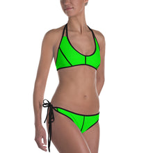 Load image into Gallery viewer, Green Black Complex Bikini