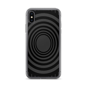 Gray Black Whirlpool iPhone Case