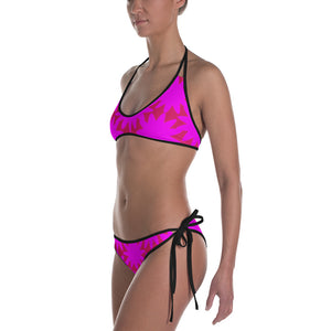 Pink Flowers Girl Bikini