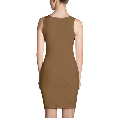 Imaginary Dynamic Brown Nets Dress