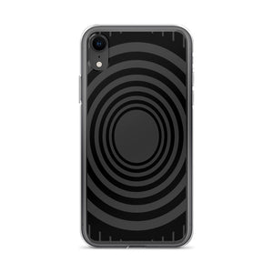 Gray Black Whirlpool iPhone Case