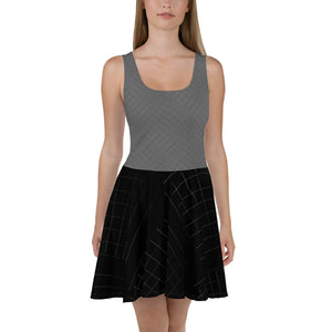 Imaginary Complex Nets Skater Dress