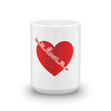 Load image into Gallery viewer, Heart Love White Glossy Mug