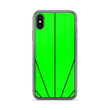 Load image into Gallery viewer, Green Shine In Black iPhone Case