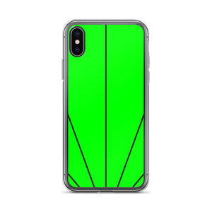 Green Shine In Black iPhone Case