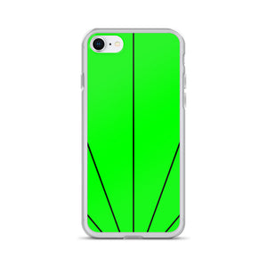 Green Shine In Black iPhone Case