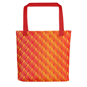 Dynamic Wall Fire Tote bag