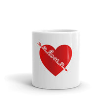 Load image into Gallery viewer, Heart Love White Glossy Mug