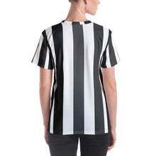 Load image into Gallery viewer, Black Strips Women&#39;s T-shirt