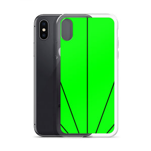 Green Shine In Black iPhone Case