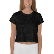 Load image into Gallery viewer, Dynamic Black Nets Crop Tee