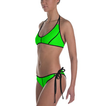 Load image into Gallery viewer, Green Black Complex Bikini