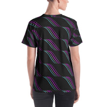 Load image into Gallery viewer, Waves In Black Women&#39;s T-shirt