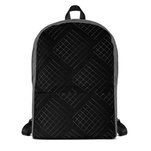 Black Silver Nets Backpack