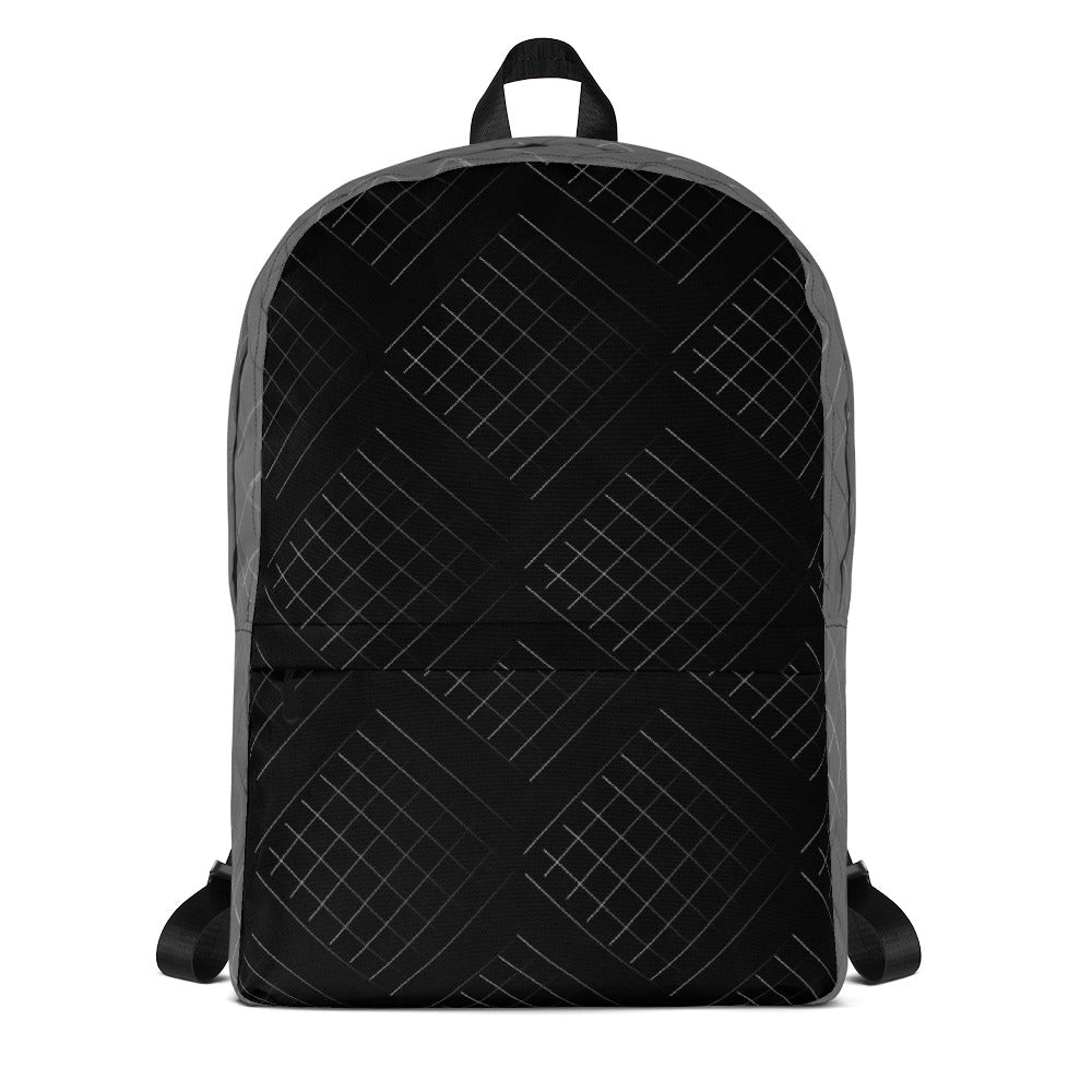 Black Silver Nets Backpack