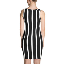 Load image into Gallery viewer, Multiple Black Strips Dress