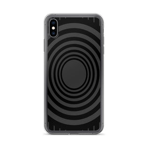 Gray Black Whirlpool iPhone Case