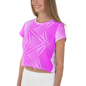 Dynamic Pink Retinal Crop Tee