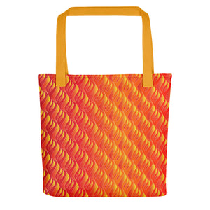 Dynamic Wall Fire Tote bag