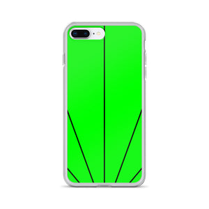 Green Shine In Black iPhone Case