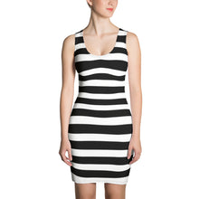 Load image into Gallery viewer, Horizontal Black Strips Dress