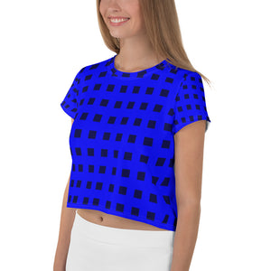 Blue Jail Crop Tee