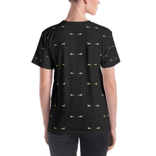 Load image into Gallery viewer, Golden Bats In Black Women&#39;s T-shirt