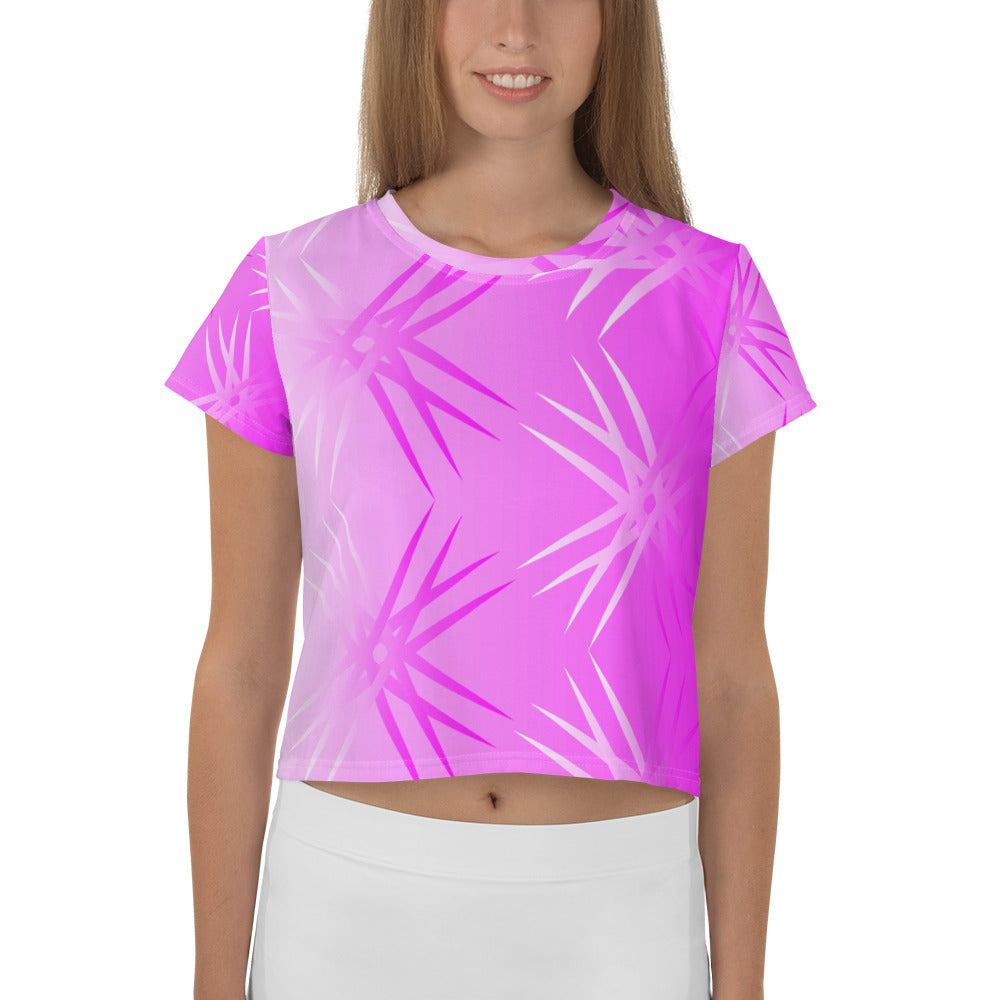 Dynamic Pink Retinal Crop Tee