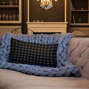 Gray Squares Premium Pillow