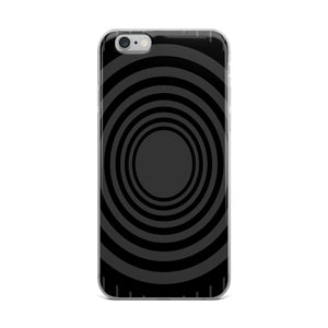 Gray Black Whirlpool iPhone Case