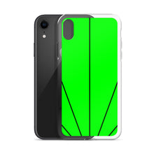 Load image into Gallery viewer, Green Shine In Black iPhone Case