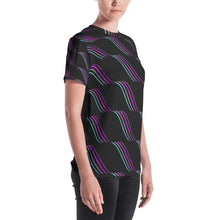 Load image into Gallery viewer, Waves In Black Women&#39;s T-shirt