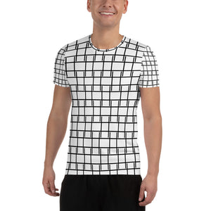 Black Nets Men's Athletic T-shirt