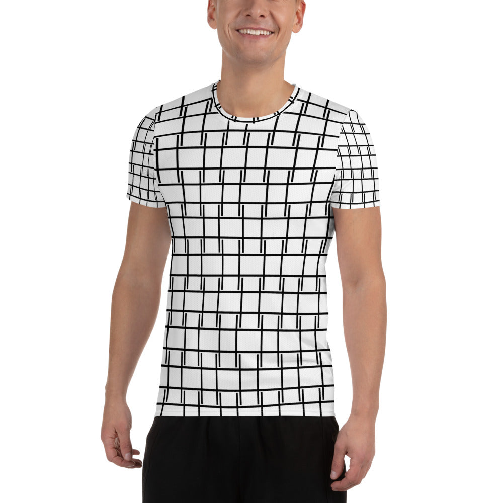 Black Nets Men's Athletic T-shirt