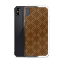 Load image into Gallery viewer, Brown Dynamic Flowers iPhone Case