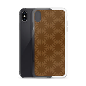 Brown Dynamic Flowers iPhone Case