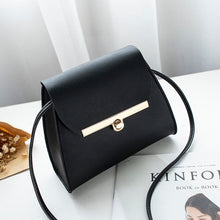 Load image into Gallery viewer, Simple Small Flap Shoulder PU Leather Bags Pure Color Mini Messenger Chest Bag