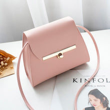 Load image into Gallery viewer, Simple Small Flap Shoulder PU Leather Bags Pure Color Mini Messenger Chest Bag