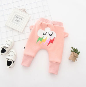 kids PP cartoon animal print children newborn baby sweatpants toddler infant clothing