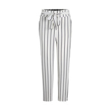 Load image into Gallery viewer, Tie White Striped Leisure Pencil Pants