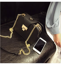 Load image into Gallery viewer, Women Shoulder Chain Strap Flap Designer Clutch Bag With Metal Buckle