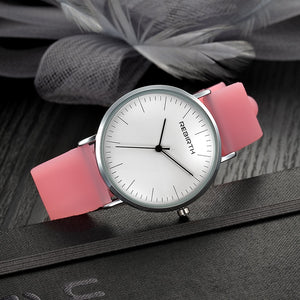 Fashion Casual Women Watch Silicone Strap Ladies Quartz