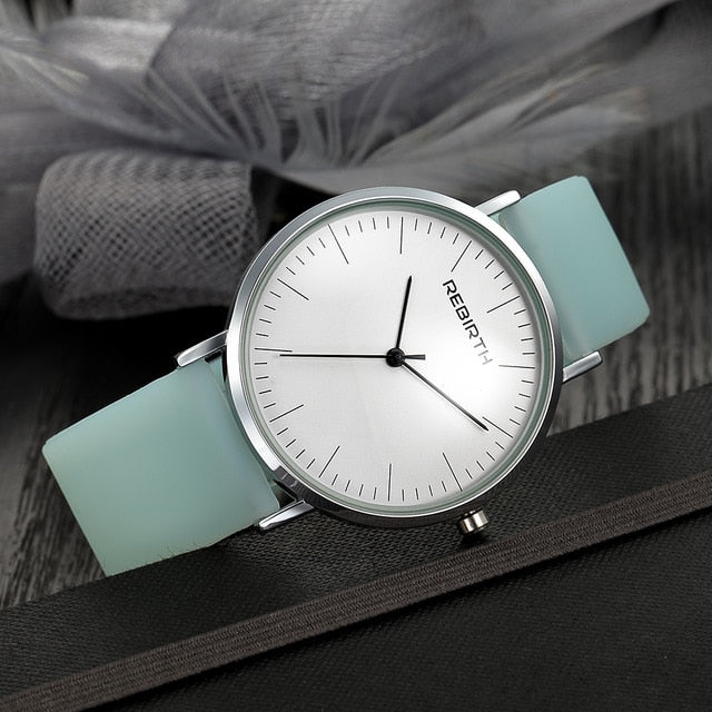 Fashion Casual Women Watch Silicone Strap Ladies Quartz