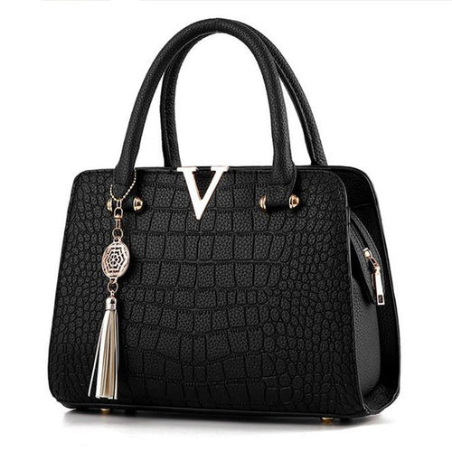 woman fashion Crocodile leather V letters Designer Handbags Luxury quality Lady Shoulder Crossbody Bags