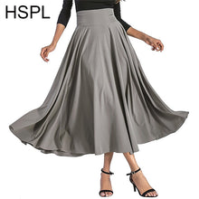 Load image into Gallery viewer, Women Long Skirts Stylish High Waist Vintage With Zipper Behind