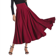 Load image into Gallery viewer, Women Long Skirts Stylish High Waist Vintage With Zipper Behind