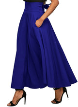 Load image into Gallery viewer, Women Long Skirts Stylish High Waist Vintage With Zipper Behind